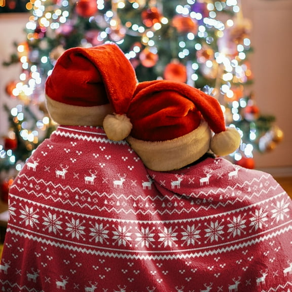 PALIFEUR Christmas Throw Blanket, Super Soft Warm Snowflake Blanket for Couch Bedroom, Christmas Flannel Blanket, Microfiber Thicken Blankets for Holiday Party Home Decorations, 40 x 28 Inch