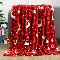 PALIFEUR Christmas Throw Blanket, Super Soft Warm Snowflake Blanket for Couch Bedroom, Christmas Flannel Blanket, Microfiber Thicken Blankets for Holiday Party Home Decorations, 40 x 28 Inch