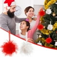 thumbnail image 1 of Axiiglly Christmas Tree Decorations Fuzzy Balls, 2.76" Fluffy Christmas Balls Xmas Hanging Decor Ornaments for Christmas Trees, Home Holiday Party Indoor Outdoor Decor-Red, 1 of 8