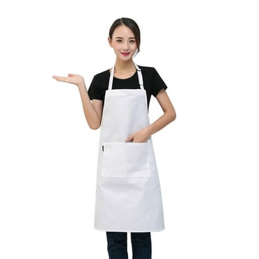 PALIFEUR Cotton Aprons Dirt-proof Waterproof Aprons for Women with Extra Lage Pockets, Solid Color Adjustable Cooking Aprons Suitable for Kitchen Gardening, Cooking Aprons for Women Man