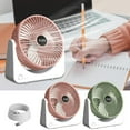 thumbnail image 1 of PALIFEUR Desk Fan, 3 Speeds Adjustment Desktop Fan, Lightweight Portable Fan for Bedroom School Office, USB Charging Small Fan, 7.7x7.7 ​Inch, 1 of 9