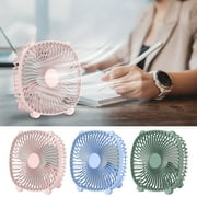 PALIFEUR Desk Fan, USB Rechargeable Countertop Fan, Lightweight Portable Fan for Bedroom School Office, 3 Speeds Adjustment Small Fan