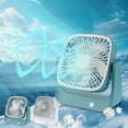thumbnail image 1 of PALIFEUR Desk Fan, USB Rechargeable Desktop Fan, Lightweight Portable Fan for Bedroom School Office, 3 Speeds Adjustment Mini Fan, 6.3x6.69x2.23 Inch, 1 of 9