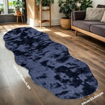PALIFEUR Extra Large Rugs for Living Room, 23.6"x71" Area Rug Shag Solid Color Fuzzy Soft Living Room Rug, Non-Slip Drying Rugs for Bedroom, Washable Rug