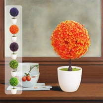 PALIFEUR Fake Plants Eucalyptus Stems Potted, No Fade Artificial Plants Indoor, Plastic Faux Plants Indoor for Home Desk, Bedroom Table, Bathroom, Kitchen, Realistic Fake Plant