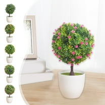 PALIFEUR Fake Plants Eucalyptus Stems Potted, No Fade Artificial Plants Indoor, Plastic Faux Plants Indoor for Home Desk, Bedroom Table, Bathroom, Kitchen, Realistic Fake Plant