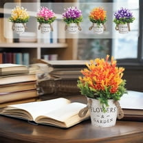 PALIFEUR Fake Plants Eucalyptus Stems Potted, No Fade Artificial Plants Indoor, Plastic Faux Plants Indoor for Home Desk, Bedroom Table, Bathroom, Kitchen, Realistic Fake Plant