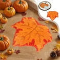thumbnail image 1 of PALIFEUR Fall Door Mat, 20"x20" Dirt Trapping Door Mat Indoor Entrance, Maple Leaf Shape Front Door Mat Outside Entrance, Non-Slip Washable Thanksgiving Welcome Mat, Halloween Fall Decor Doormat, 1 of 7