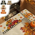 thumbnail image 1 of PALIFEUR Fall Kitchen Rugs Set of 2, Non Slip Washable Fall Decor Pumpkin Maple Leaf Kitchen Mats for Floor, Soft Thick Halloween Rug Thanksgiving Mat for Home Holiday Party Halloween Decoration, 1 of 7