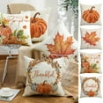 thumbnail image 1 of PALIFEUR Fall Throw Pillow Covers, 18 x 18 Inch Autumn Thanksgiving Pillow Covers, Hallolween & Fall Decor Pumpkin Pillow Case, Maple Leaves Decorative Pillow Case for Couch Patio Bench, 1 of 7