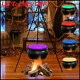 thumbnail image 1 of PALIFEUR Halloween Decorations Witches Cauldron, Halloween Witch Cauldron with Timer Lights, Large Black Plastic Cauldron for Halloween Decorations Outdoor & Indoor, 8x31 Inch, 1 of 5