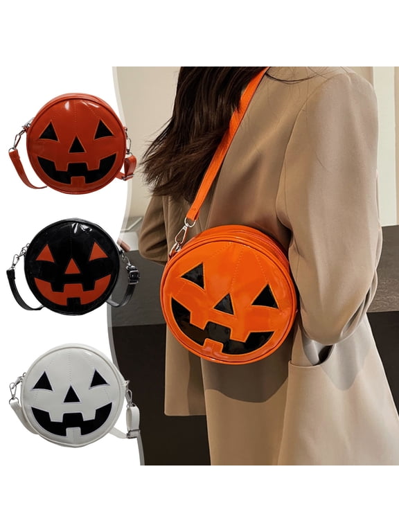 PALIFEUR Halloween Purses Gothic Novelty Shoulder Bag Pumpkin Crossbody Bag holiday Party Gift Candy Bag, Halloween Crossbody Bag for Women, Stylish Halloween Accessories