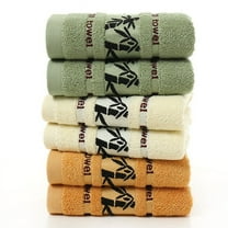 PALIFEUR Hand Towels for Bathroom 29.5x13.8", Highly Absorbent Bath Towels Bamboo Print Soft Towels Quick-Drying Wash Cloths, Face Towels for Bathroom, Shower, Body(Green)
