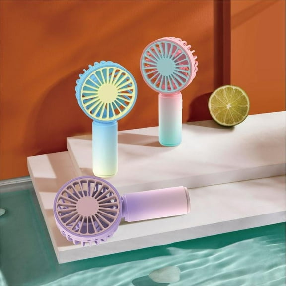 PALIFEUR Handheld Fan, USB Charging Portable Fan, Cute Lightweight Mini Fan for Girl & Women Summer Gift, 3 Speed Small Hand Fan for Travel School Home Beach, 3x6 Inch