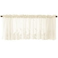 thumbnail image 1 of PALIFEUR Kitchen Curtains, Short Curtains for Kitchen Windows, Semi Sheer Curtains & Drapes for Bathroom Kitchen Small Windows, 51"x16", Beige, 1 of 2