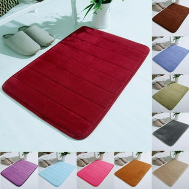 PALIFEUR Memory Foam Bathroom Rugs, Extra Soft Absorbent Bath Mat, 15x23" Quicker Dry Area Rug, Machine Washable Rug for Bathroom Bedroom, Tub and Shower, Non-Slip Bathroom Rug
