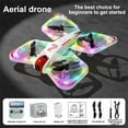 thumbnail image 1 of PALIFEUR Mini Drone with Camera for Adults 4K, Foldable Drones with Altitude Hold & Headless Mode, 360 Flip, Drone with 20 Colorful LED Lights, Gifts for Kids, Adults, Beginner, 1 of 9