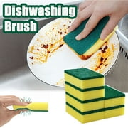 PALIFEUR Non-Scratch Sponges Scrub Sponge, 3 PCS Kitchen Sponges for Cleaning Around the Home, Bathroom & More, Soft Deoil Sponges Kitchen