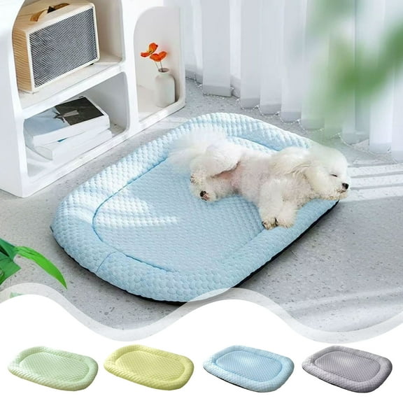 PALIFEUR Small Dog Bed for Puppy&Cat, Super Soft Non-Slip Dog Bed for All Seasons Washable Comfort Dog Crate Pad, Indoor, Gray(19.69"x15.75")