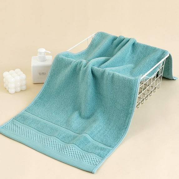 PALIFEUR Soft Cotton Bath Towels Highly Absorbent Quick-dry Kitchen Towels, 13x29 inch Wash Cloths Solid Color Towels for Bathroom Gym Beach Towels