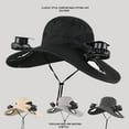 thumbnail image 1 of PALIFEUR Solar Fan Hat Outdoor Hat With Fans Solar Power Lightweight Sturdy Sun Hat Water Proof Solar Fan Hats for Men Women, 1 of 10