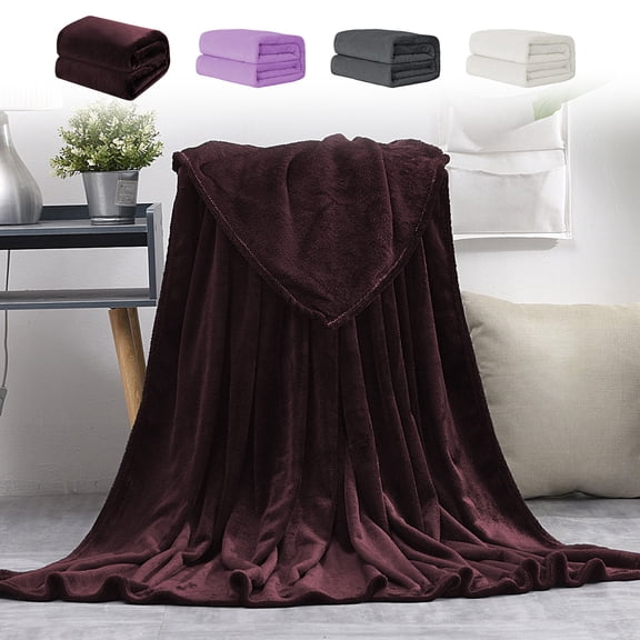 PALIFEUR Solid Color Fleece Blanket Super Soft Warm Throw Blanket, Throw Blanket for Couch, Bed, Office Chair, 59x42 inches Cozy Lightweight Blankets