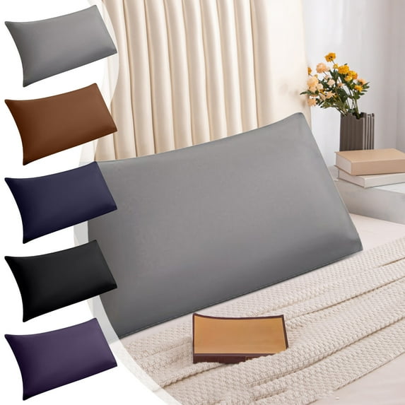 PALIFEUR Solid Color Pillow Covers, 29 x 19 Inch Rectangular Throw Pillow Covers, Soft Breathable Pillow Cases, Washable Removable Pillowcases
