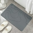 thumbnail image 1 of PALIFEUR Stone Bath Mat, 16x24" Quick Drying Diatomaceous Earth Bath Mat Super Absorbent Non Slip Stone Bath Mats Washable Rug for Bathroom Floor Kitchen Shower, Dark Gray, 1 of 7