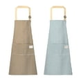 thumbnail image 1 of PALIFEUR Striped Aprons, 2 Piece Dirt-proof Waterproof Aprons for Women with Extra Lage Pockets, Adjustable Cooking Aprons Suitable for Kitchen Gardening, Cooking Aprons for Women Man, 1 of 4