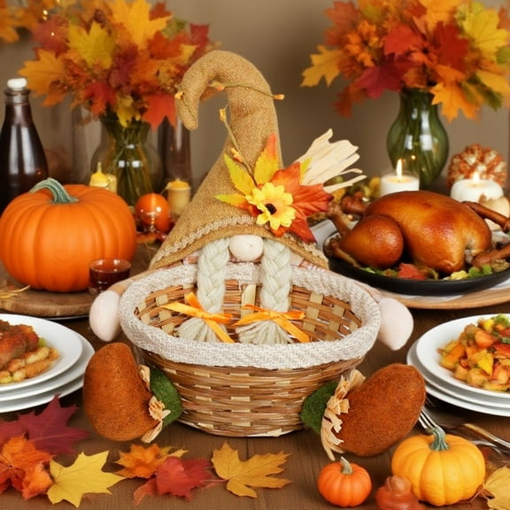 PALIFEUR Thanksgiving Gnome Scarecrow Decoration, Fall Decorations for Home, Thanksgiving Table Decor Gnomes - Fall Decorations Indoor Outdoor Harvest Gifts