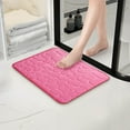thumbnail image 1 of PALIFEUR Ultra Soft Bathroom Rugs, 16x24" Cobblestone Embossed Bath Mat Non-Slip Super Absorbent Carpet Durable Washable Rug Bath Mats for Bathroom Kitchen Shower Entrance, Pink, 1 of 6