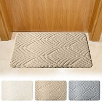 PALIFEUR Ultra Soft Bathroom Rugs, 16x24" Non-Slip Door Mat Highly Absorbent Bath Rug Machine Washable Rug Durable Bath Mats for Bathroom Kitchen Shower Entrance, Beige