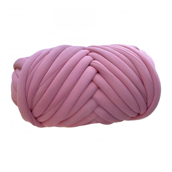 PALINO 250G Chunky Yarn Arm Knitting Yarn Washable Hand Knit DIY Length 65.6ft Bulky Yarn Jumbo Tubular Yarn for Rug Making Hats Macrame Cushion Bean Paste