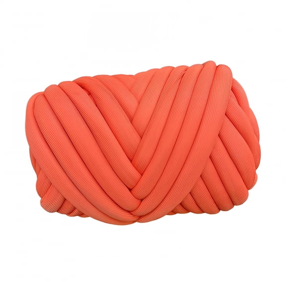 PALINO 250G Chunky Yarn Bulky Yarn Length 20M Crocheting Soft Jumbo Tubular Yarn Arm Knitting Yarn for Sweaters Hats Cushion Kids Crafts Cat House Orange