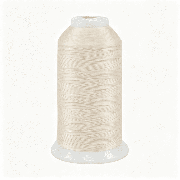 PALINO 3-Ply 50 Weight Polyester Sewing Thread Cone - 3280 Yards Polyester Thread for Sewing Machine (Pearl)