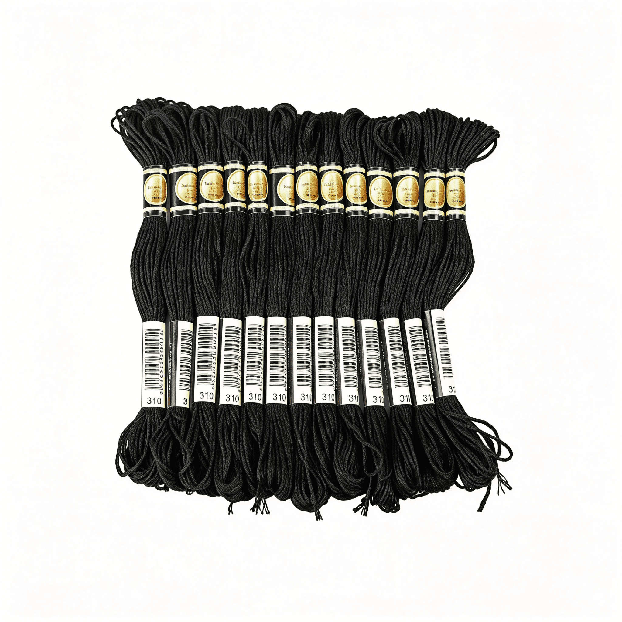 PALINO Black Embroidery Floss, 24 Skeins Embroidery Thread Friendship ...