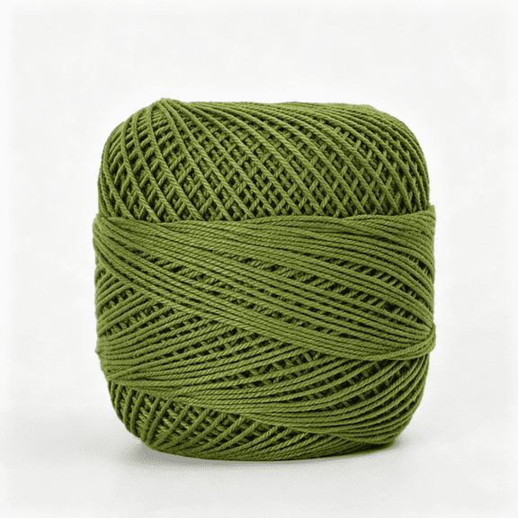 PALINO Green Crochet Lace Thread -1 Roll, 50G, High-Quality Cotton Embroidery Thread, High Gloss Smooth Texture, Suitable for Exquisite Retro Handmade Production, Summer Top Shawl