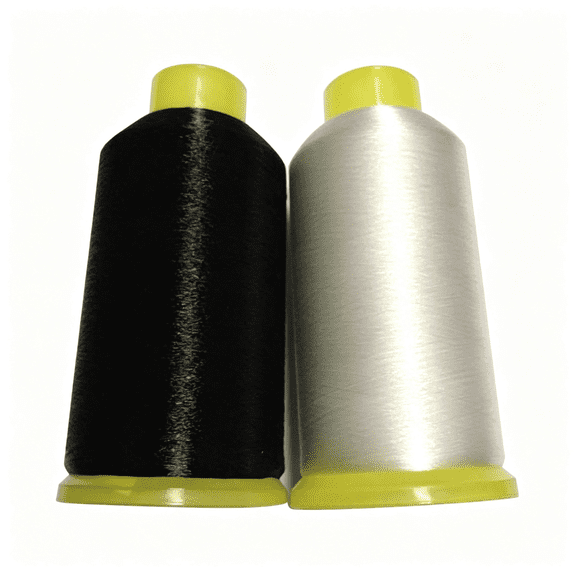 PALINO Nylon Sewing Thread 2Pcs 0.1Mm Mono-Filament Invisible Thread Quilting White+Black Nylon Sewing Thread
