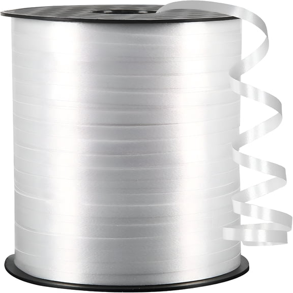 PALINO White Curling Ribbon,500 Yard,3/16"For Gift Wrapping,Balloon String,Baby Shower,Christmas