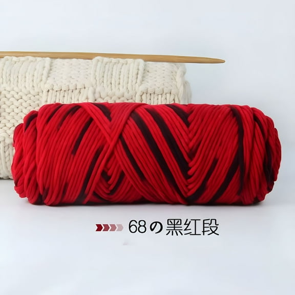 PALINO Wool Yarn for Knitting & Crocheting Projects - Premium Hand Dyed Yarn,100g Weight Yarn - Luxurious,Soft & Durable Wool Yarn,Red and Black