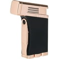 thumbnail image 1 of PALIO® Pro Line, Scorpius Jet Torch Cigar, Angled, Single-Jet Torch Lighter with a Fold -Out 7.5mm Punch Cutter, Black & Rose Gold, 1 of 5