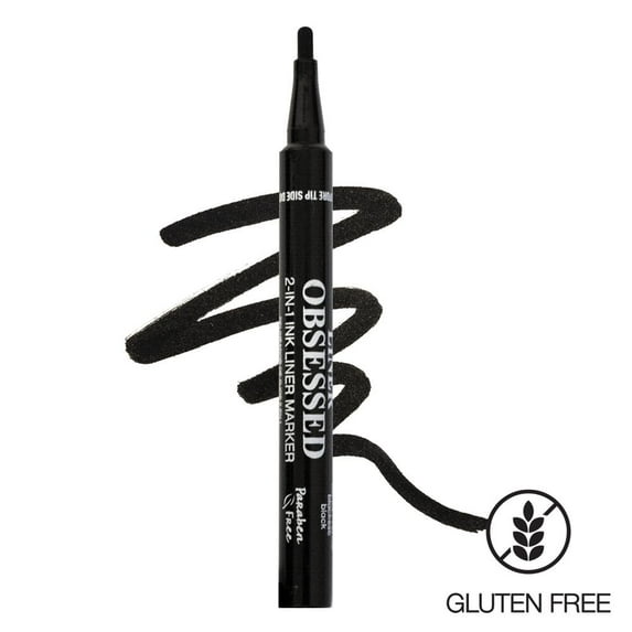 PALLADIO, Liner Obsessed 2 IN 1, Liner Marker, Black, 1 Count