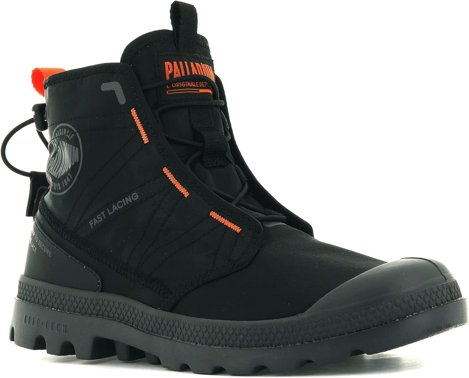Palladium Pampa Travel Lite Black Boots - M 6 / W 7.5 Palladium Unisex Pampa Travel Lite Ripstop Boots - More Sports main image 2