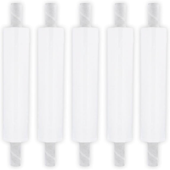 MMBM Extended Core Stretch Wrap 1 Roll 20" x 1000' 70 Gauge Clear Plastic Wrap for Pallet Wrapping and Storage