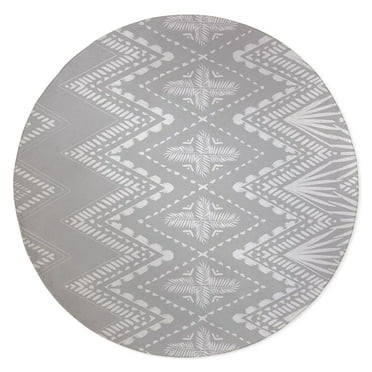 PALM CHEVRON GREY Outdoor Rug By Kavka Designs
