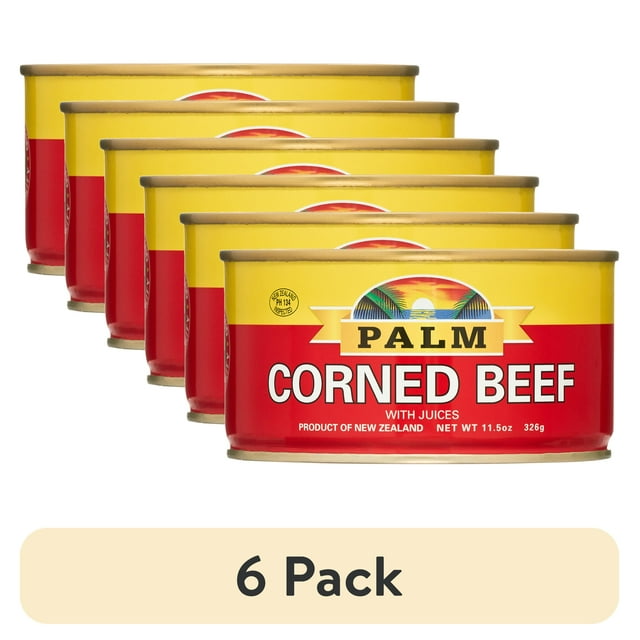 (6 pack) Palm Corned Beef with Juices, 11.5 oz Can