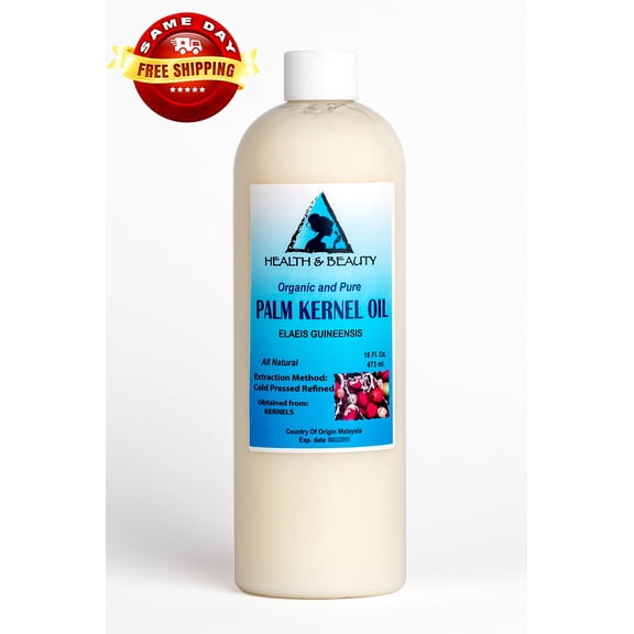 PALM KERNEL OIL ORGANIC CARRIER COLD PRESSED SUSTAINABLE NATURAL 100% PURE 32 OZ
