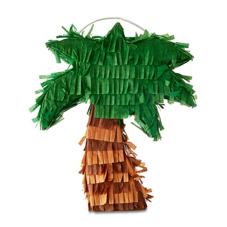 Mini Green/Brown Palm Tree Party Pinata, 6" x 7.5", by Way To Celebrate