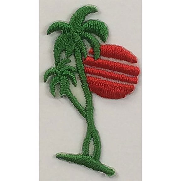 PALM TREE PRESS-ON APPLIQUE 7/8" X 1-1/2"