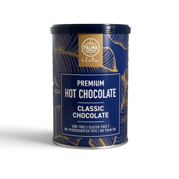 PALMA lite - Premium Hot Chocolate Powder - Classic Chocolate | 32% Cocoa | Rich & Creamy Drinking Chocolate | Gluten Free, GMO Free, No Palm Oil, No Hydrogenated Fat | Made in Italy | 250g